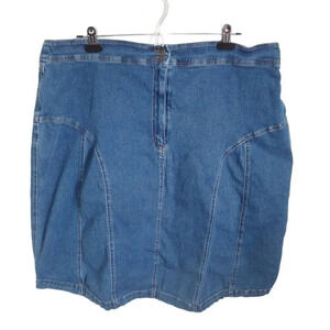 Addition-Elle Blue Denim Jean  Skirt, 20